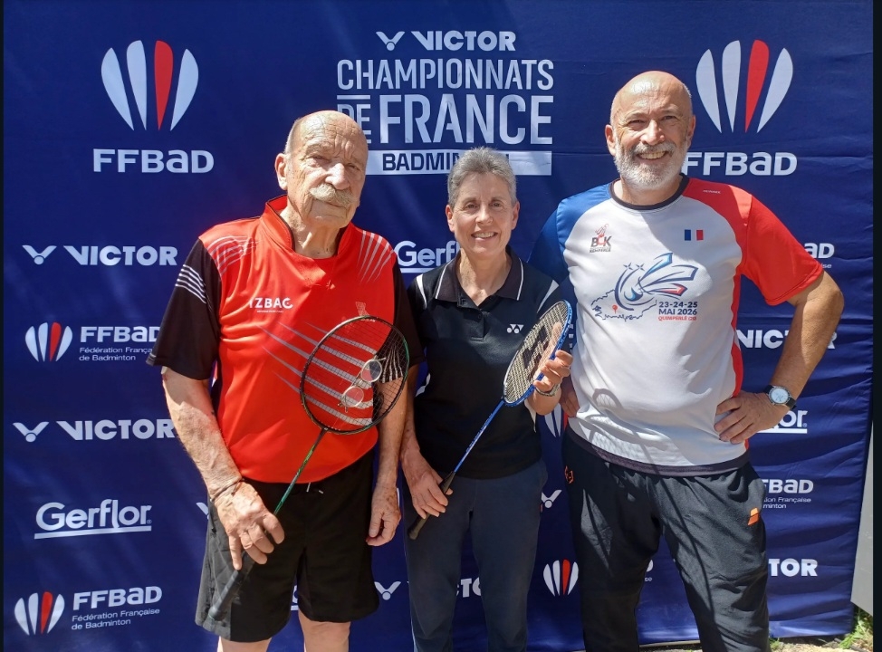 Superbe parcours des 3 représentants du LCH badminton aux championnats de France vétérans 2026