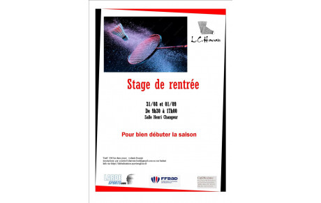 Stage début de saison 