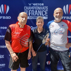 Superbe parcours des 3 représentants du LCH Badminton aux Championnats de France Vétérans 2026
